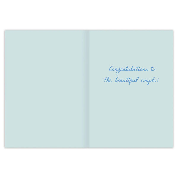 Champagne Tower Happy Wedding Card