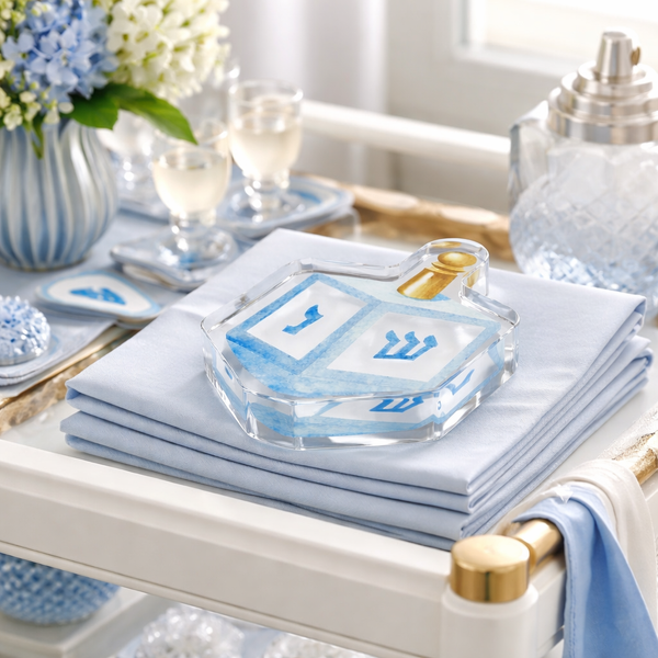 Acrylic Napkin Weight - Dreidel