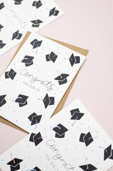 Graduation Card, Congrats You Did It