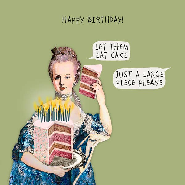Let Them Eat Cake Card