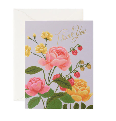Roses Thank You Card