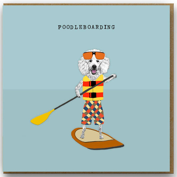 Poodle Boarding Card