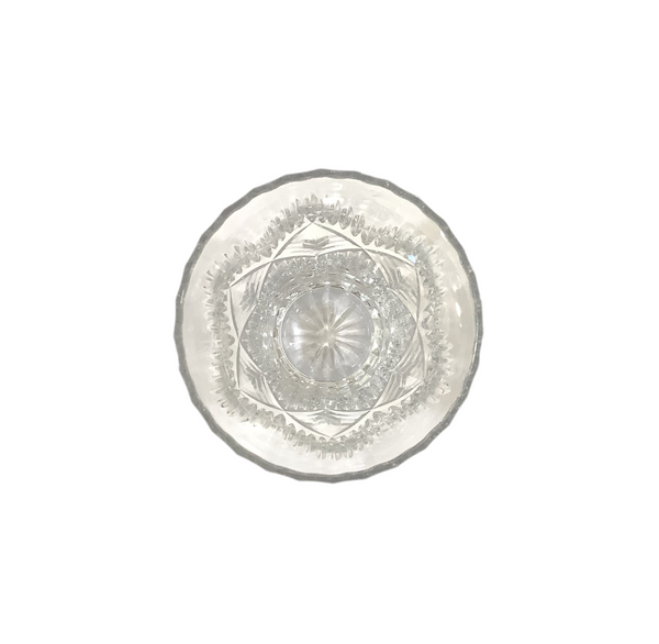 Vintage Crystal Vase 9"