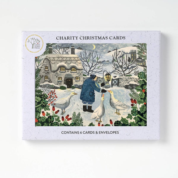 Geese By Moonlight - Christmas Card Pack s/6