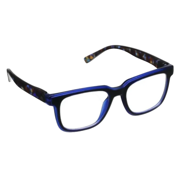Cliff - Black/Cobalt Tortoise Readers by Peepers