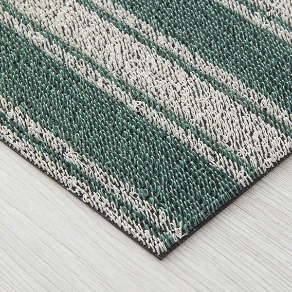 Chilewich Indoor/Outdoor Boardwalk Stripe Shag Floor Mat - Seaside