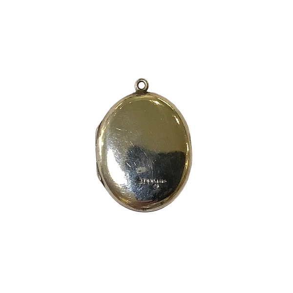 Vintage Sterling Silver Oval Locket
