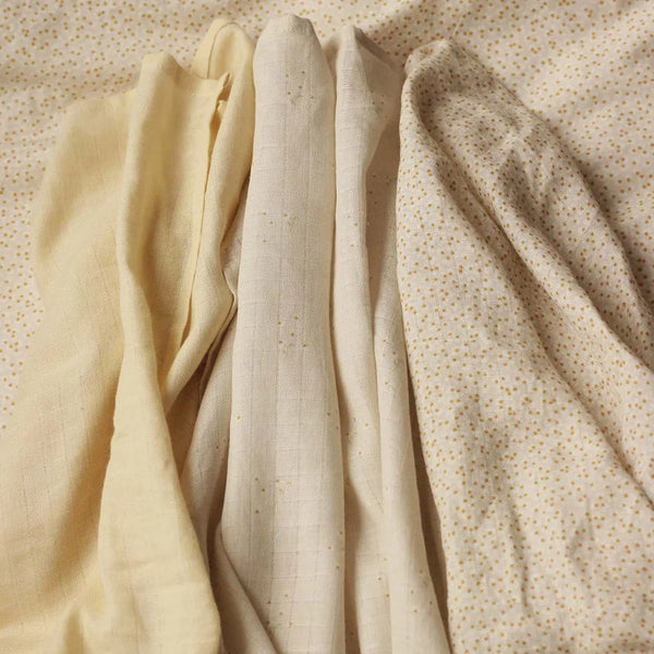 Set of 3 Muslin Squares - Wild Chamomile