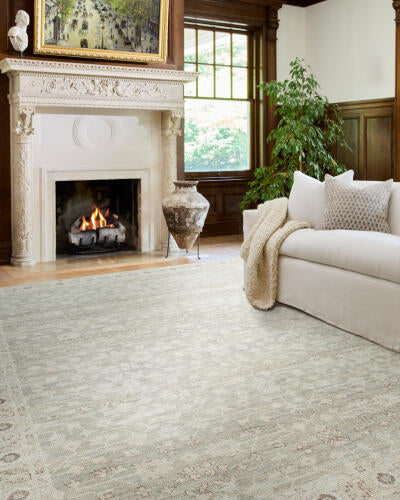 Asha Machine Woven Rug - Sage