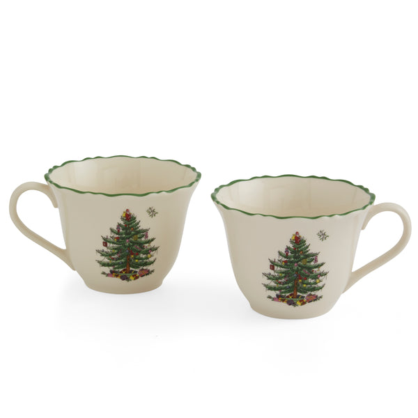 Spode Christmas Tree 10 PC Punch Bowl Set