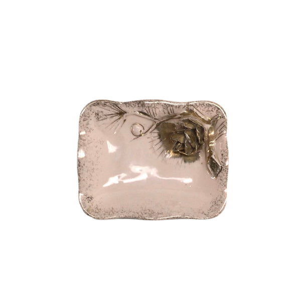 Vintage Pale Pink & Gold Dish