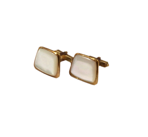 Vintage White Cufflinks