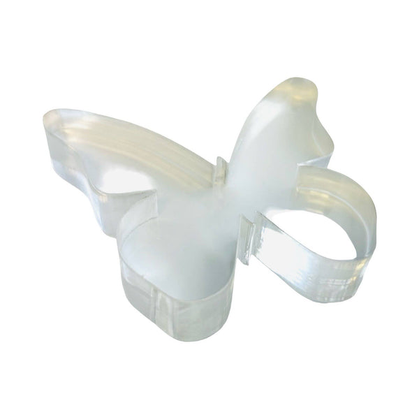 Acrylic Napkin Weight - Clear Butterfly