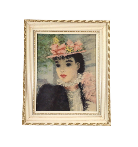 Vintage Framed Woman Print