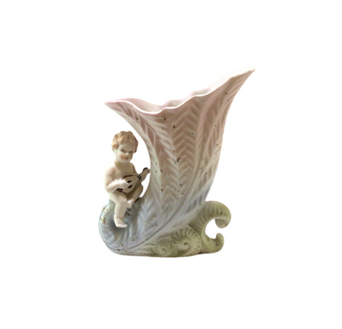 Vintage Cherub Vase I