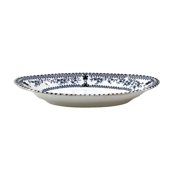 Vintage Blue & White “Dorothy” Oval Dish