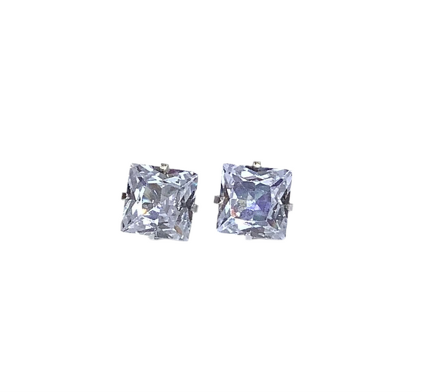 Crystal Square Stud Earrings