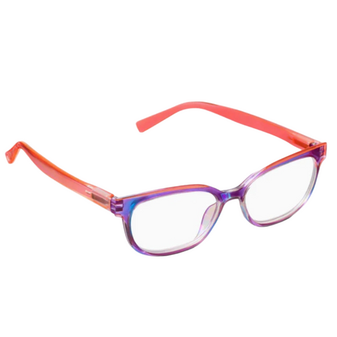 Augusta - Purple/Coral Iridescent Readers by Peepers