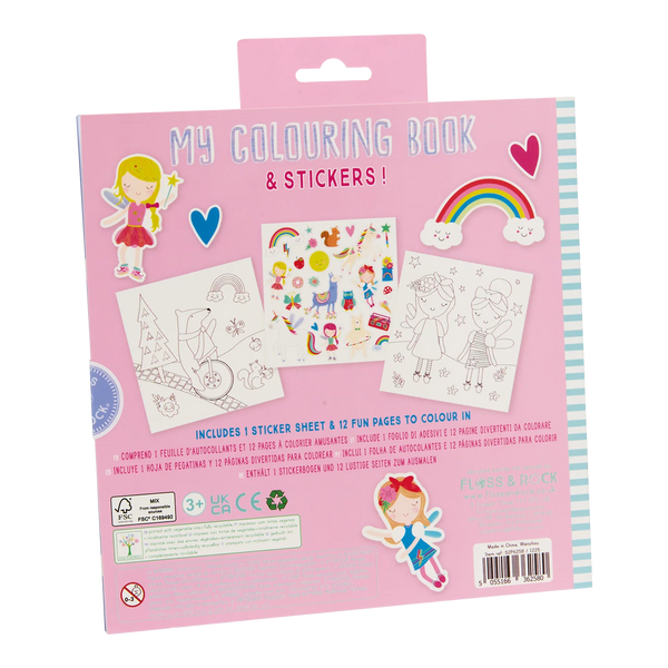 My Colouring Book & Stickers - Rainbow Fairy