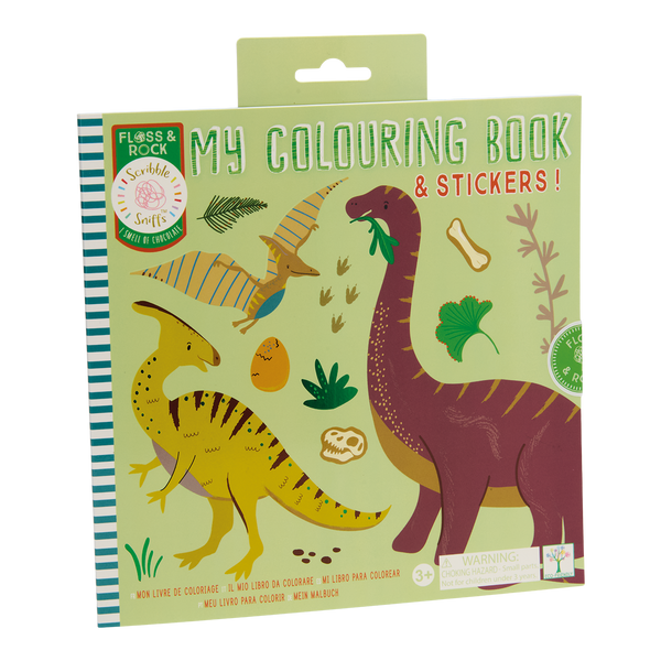 My Colouring Book & Stickers - Dino