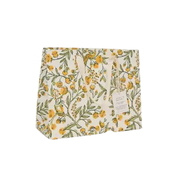 Hand Block Printed Gift Bags - Song Birds Sunshine