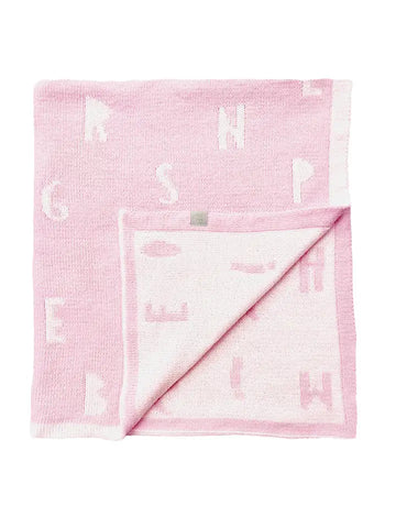 Pink Chenille Stroller Blanket