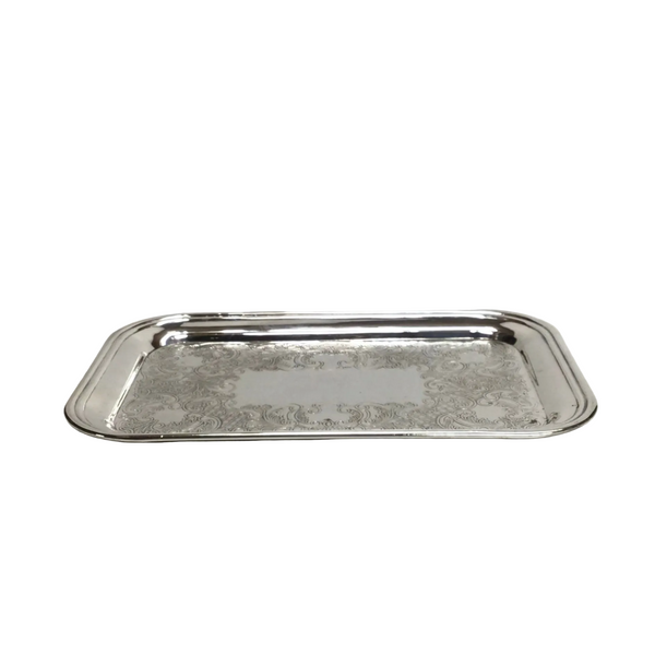 Vintage Silver Small Rectangular Tray