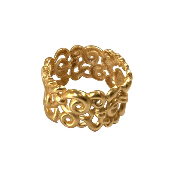 Vintage Anne Klein Matte Gold Bangle