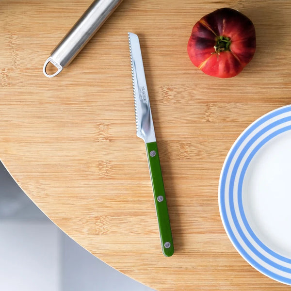 Sabre Paris Bistrot Tomato Knife - Dark Green