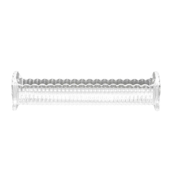 Pressed Glass Scalloped Cracker Dish