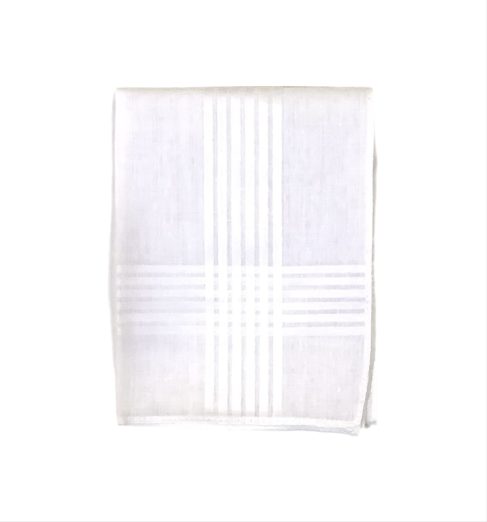 White Satin Band Men’s Hankie