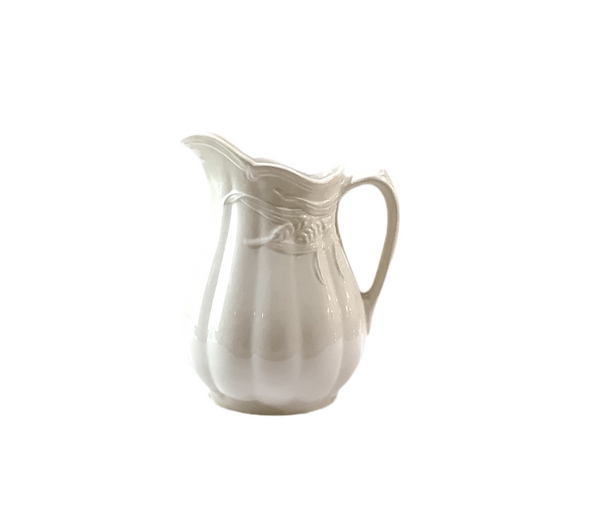 Vintage Royal Crawford Ironstone Cream Pitcher Wheat Pattern