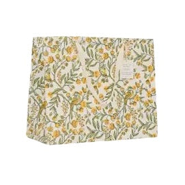 Hand Block Printed Gift Bags - Song Birds Sunshine