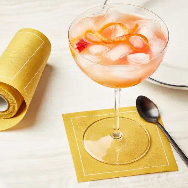 Curry Cotton Cocktail Napkins 50 Pieces