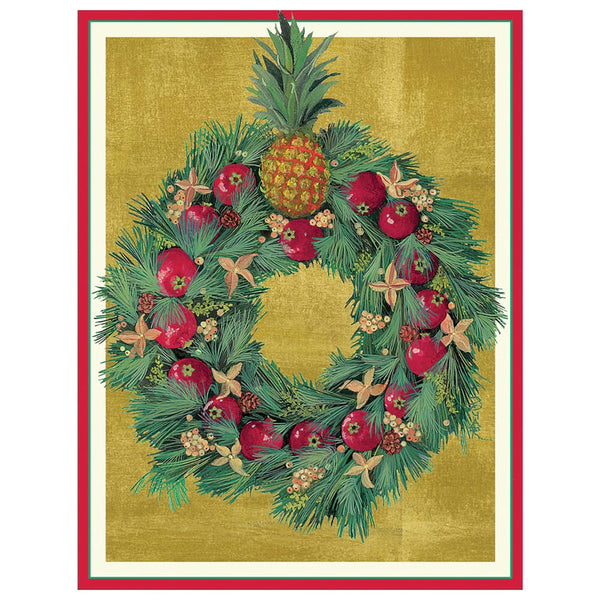 Pomegranate Wreath Large Boxed Christmas Cards