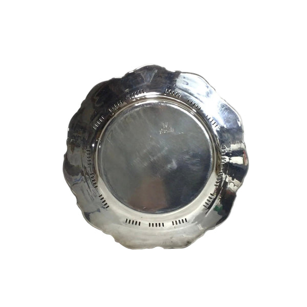 Vintage Silver Small Round Tray