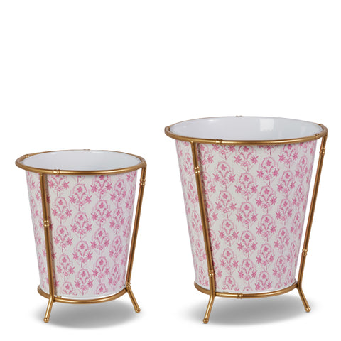 Palm Beach Rose Cache Pot (2 sizes)