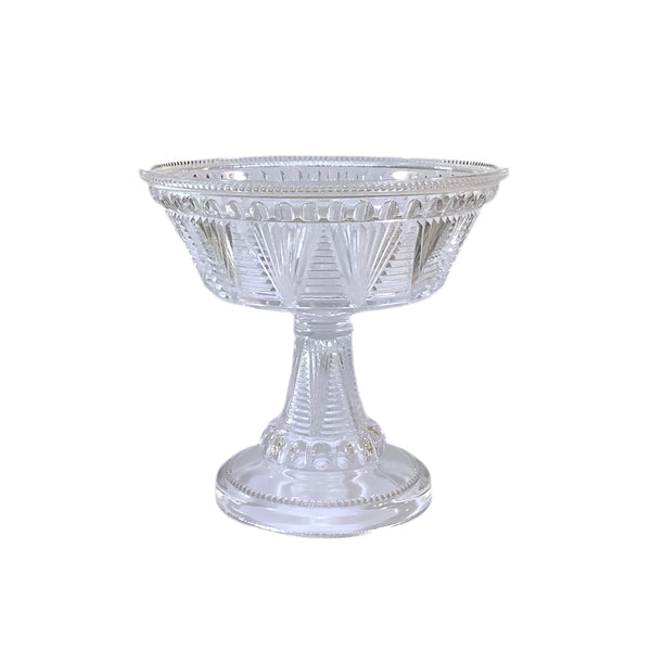 Vintage Glass Footed Compote