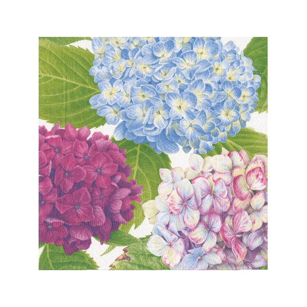 Luncheon Napkins - Hydrangea Garden Blue