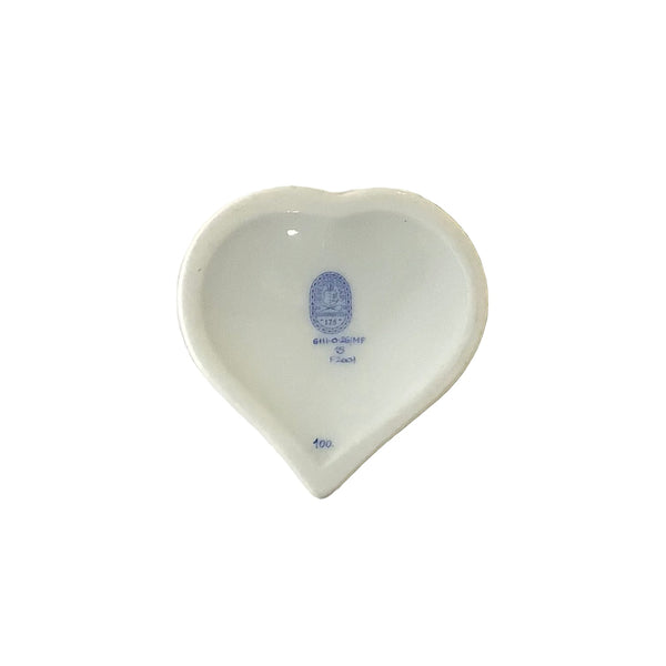 Vintage Herend Queen Victoria Heart-Shaped Trinket Box