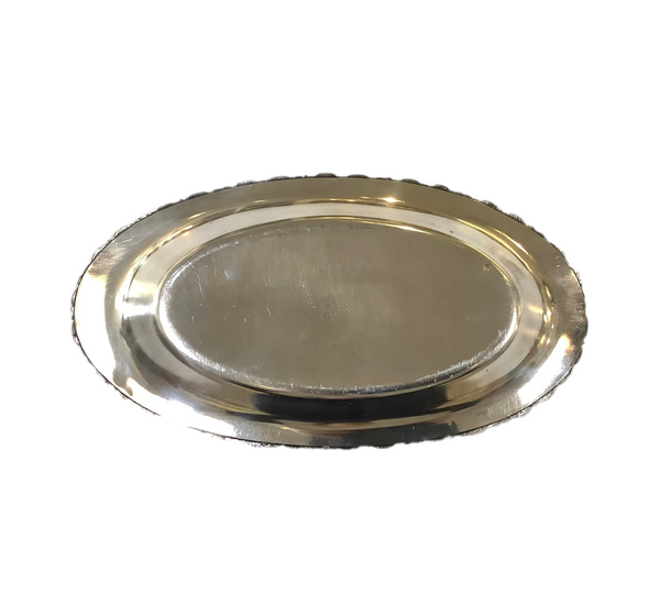 Vintage Oval Silver-Plated Platter