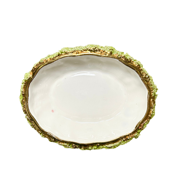 Vintage Early 20th Century Italian Fiorentino Oval Dish
