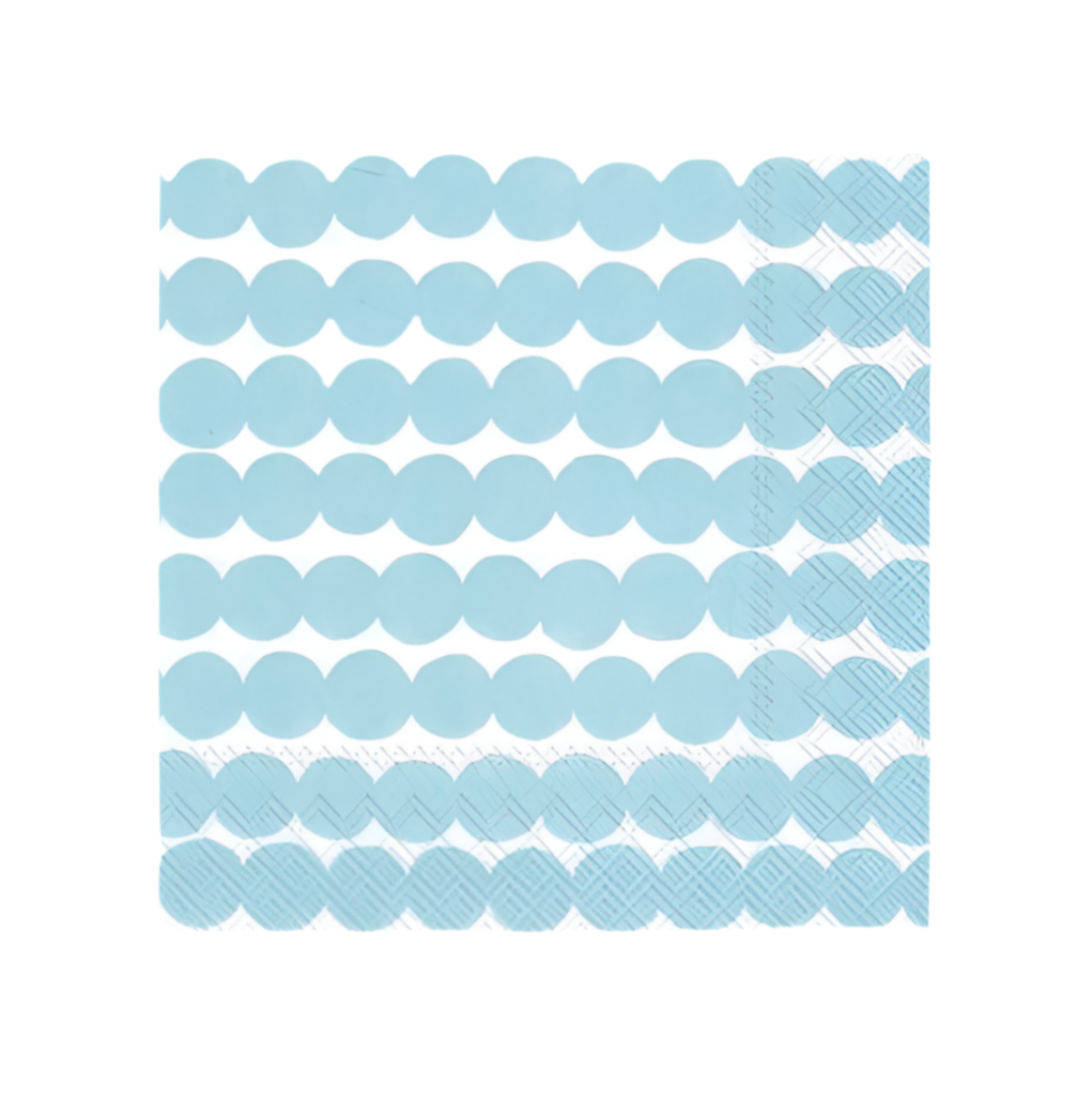 Cocktail Napkins - Marimekko Rasymatto Light Blue
