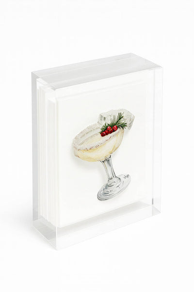 Acrylic Napkin Weight - Festive Cocktail