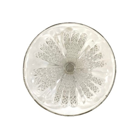 Vintage Pedestal Glass Cake Stand