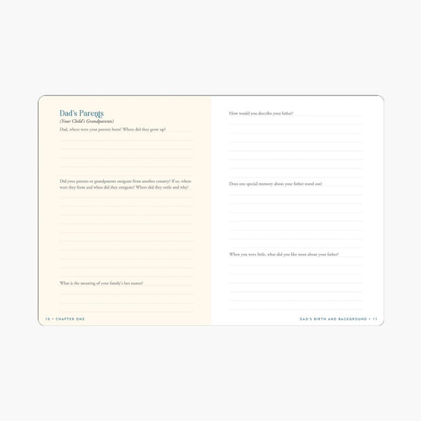 Dad's Story - Keepsake Memory Book