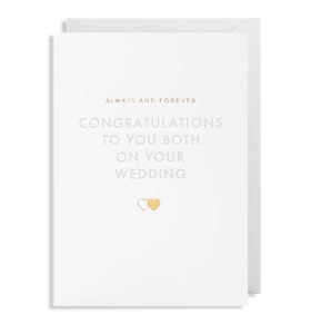 Congratulations to you Both on Your Wedding Day Card