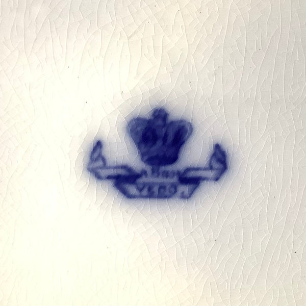 Vintage Ashworth Brothers Flow Blue “Yedo” Dinner Plate