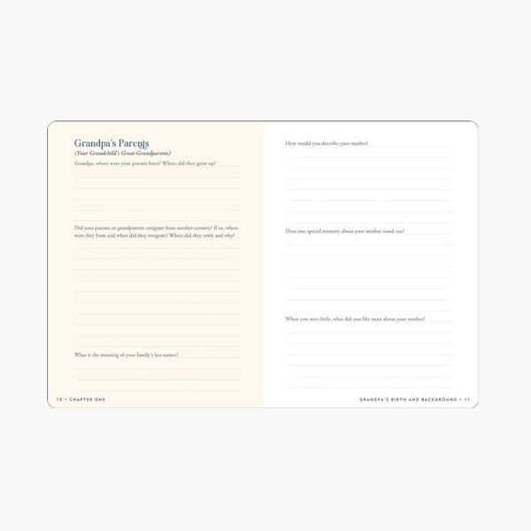 Grandpa's Story - Keepsake Memory Journal