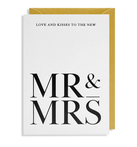 Love and Kisses to the New Mr & Mrs Card
